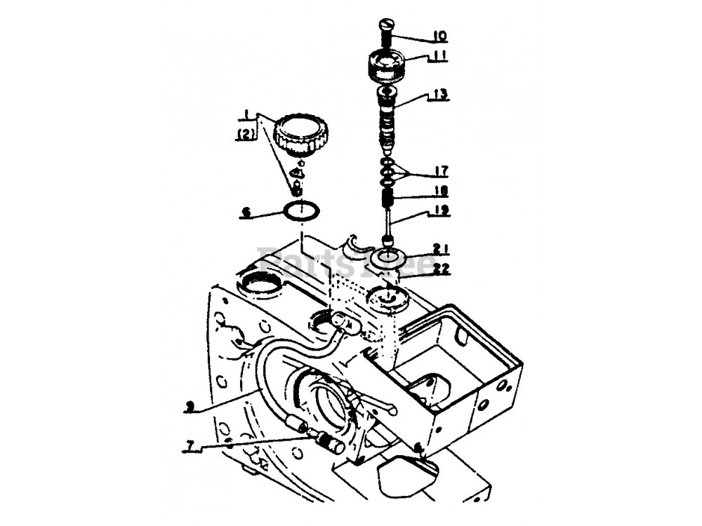 BOUTON REGLAGE HUILE ECHO CS302 43700803430